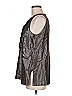 W by Worth Solid Metallic Gray Sleeveless Blouse Size 8 - photo 4