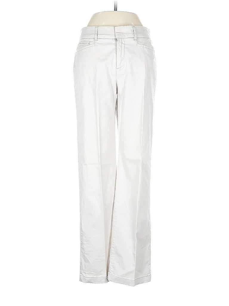 Pre-owned Jm Collection Casual Pants In White