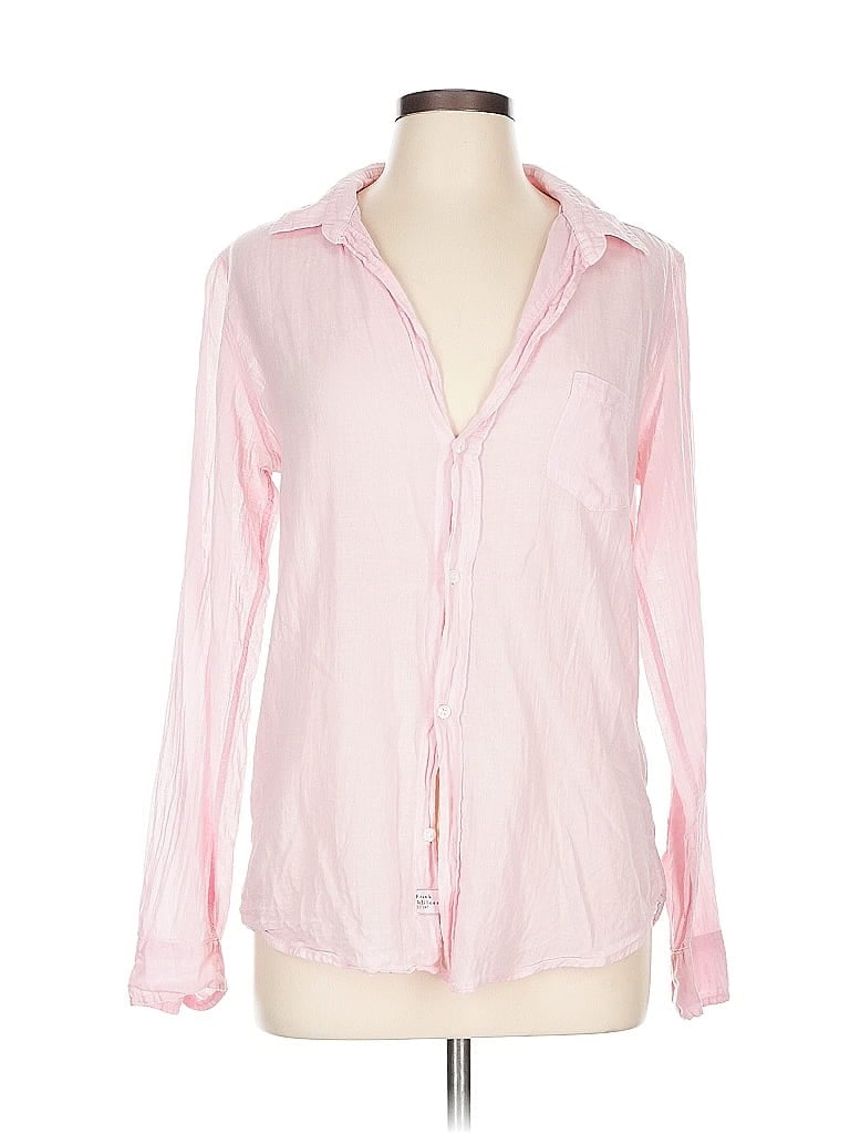 Frank & Eileen 100% Cotton Pink Long Sleeve Blouse Size L - photo 1