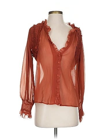 Forever That Girl for Anthropologie 3/4 Sleeve Blouse (view 1)