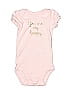 Just One You Made by Carter's Graphic Pink Short Sleeve Onesie Size Newborn - photo 1