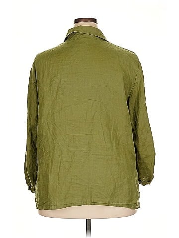 Linda Allard Ellen Tracy 3/4 Sleeve Button-Down Shirt (view 2)