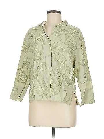 Chico's Design 3/4 Sleeve Button-Down Shirt (view 1)
