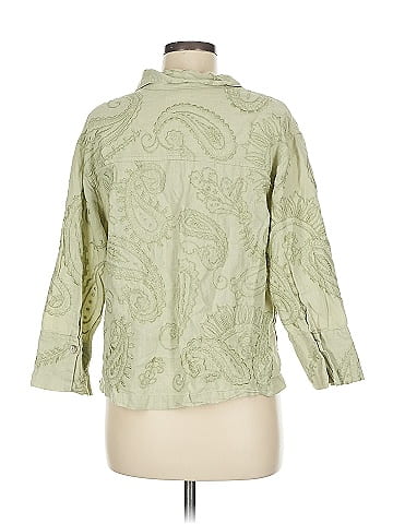 Chico's Design 3/4 Sleeve Button-Down Shirt (view 2)