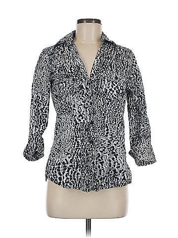 Foxcroft 3/4 Sleeve Button-Down Shirt (view 1)