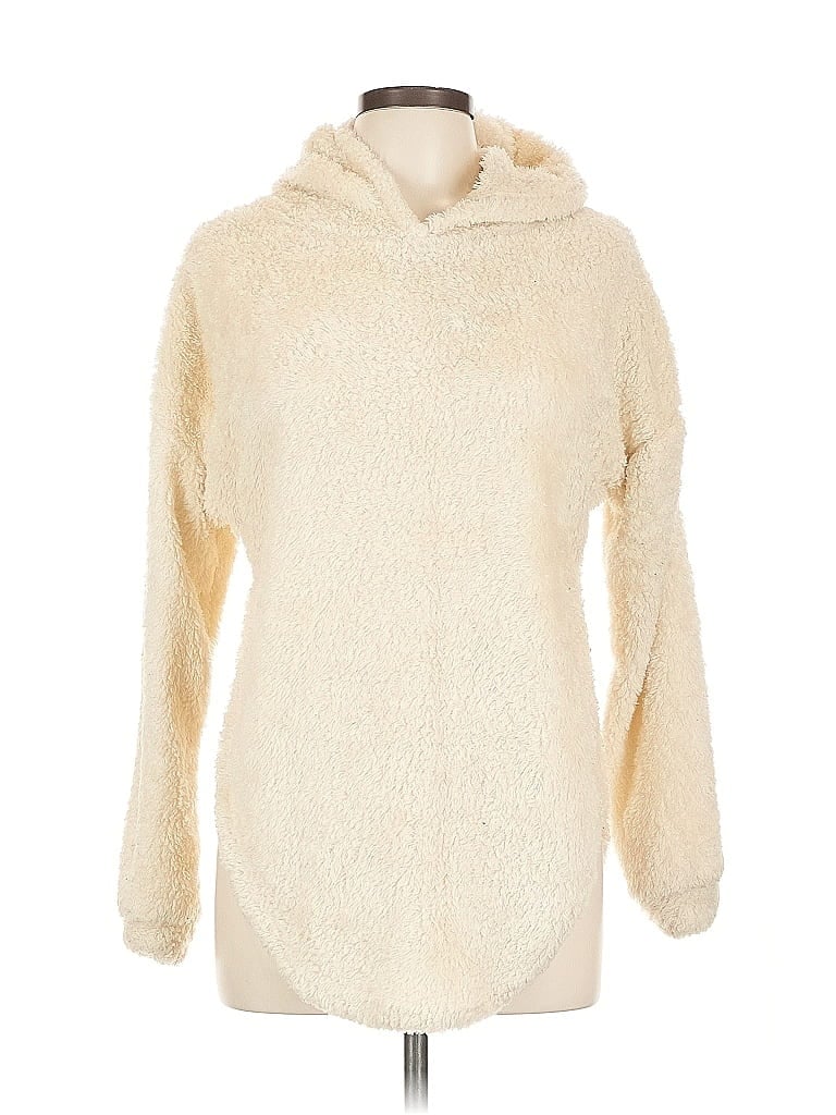 Pre-owned Assorted Brands Fleece Jacket In White