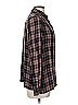 Max Studio 100% Rayon Plaid Brown Blue Long Sleeve Button-Down Shirt Size M (estimated) - photo 4