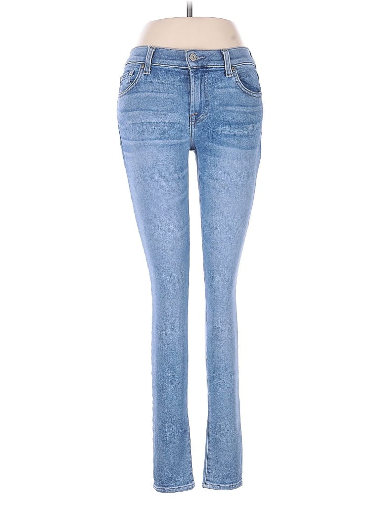 Pre-owned 7 For All Mankind Jeans In Blue