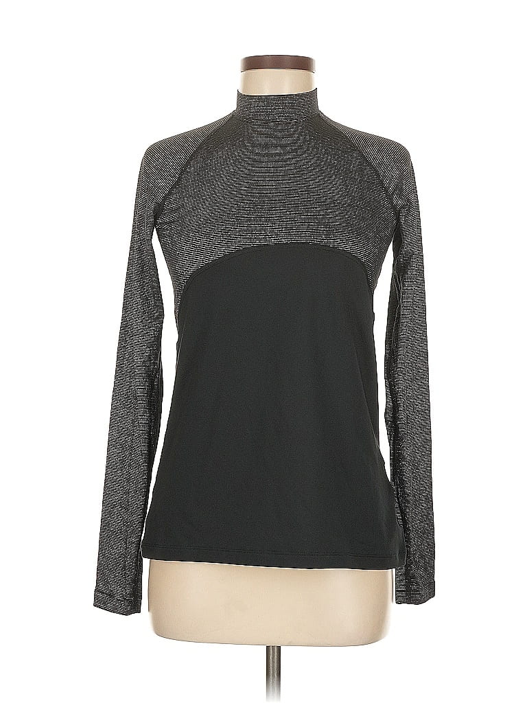 Pre-owned Nike Long Sleeve Top Gray Turtleneck Tops