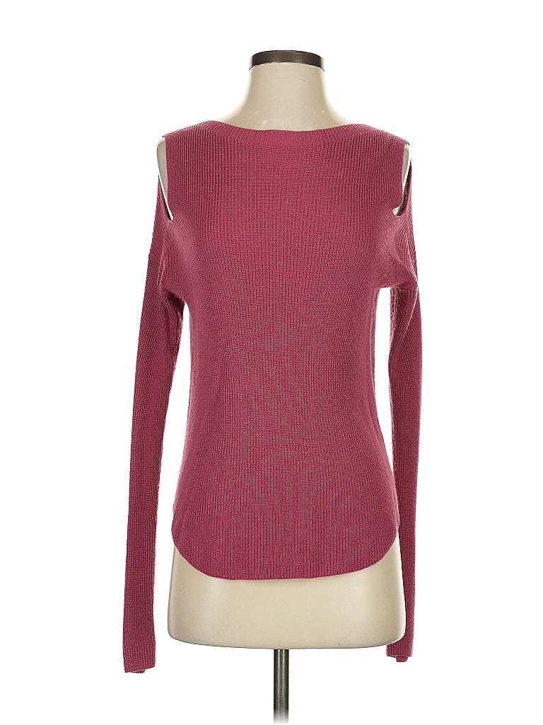 Pre-owned Express Pullover Sweater In Burgundy