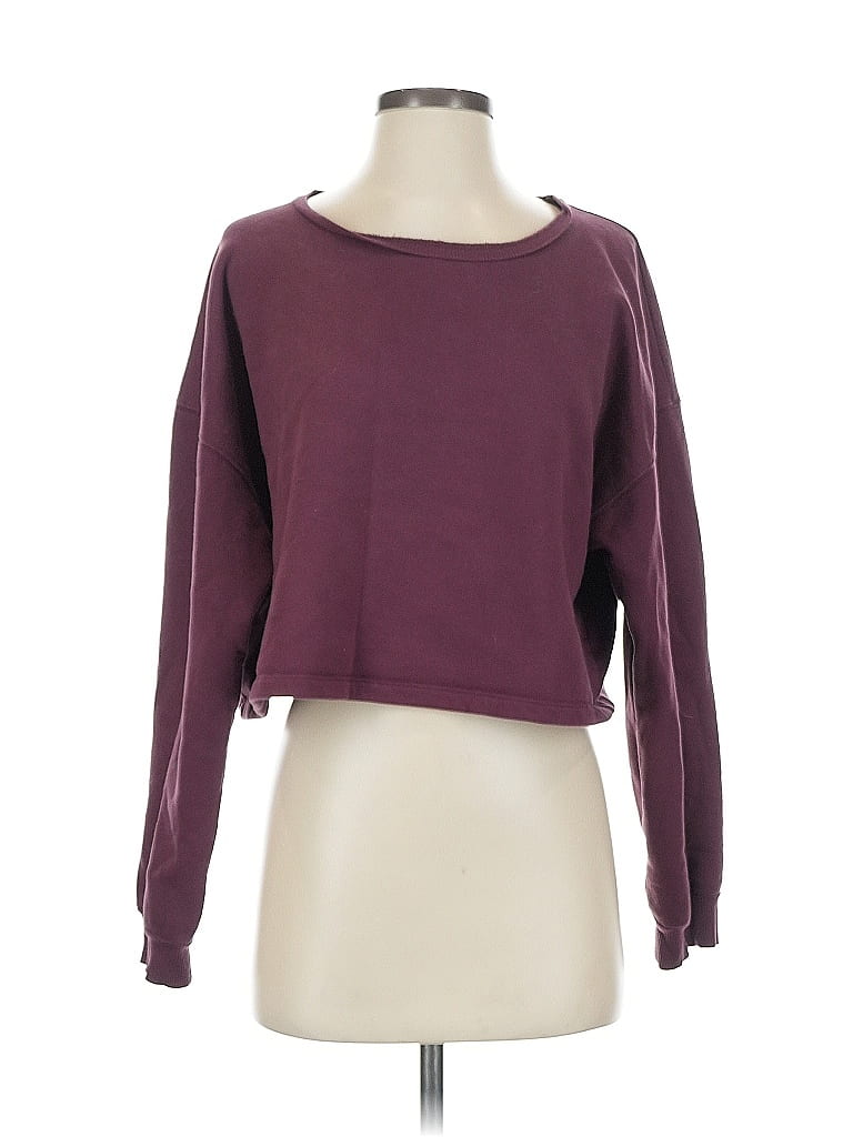 Pre-owned The Group By Babaton Sweatshirt In Burgundy