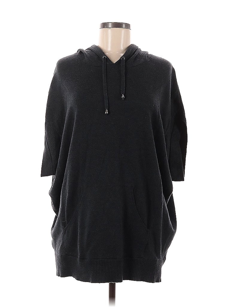 Pre-owned Banana Republic Factory Store Poncho In Black