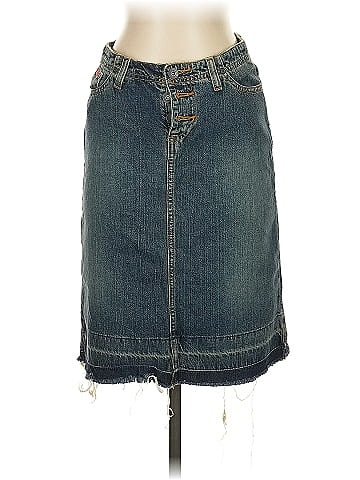 Tilt Denim Skirt (view 1)