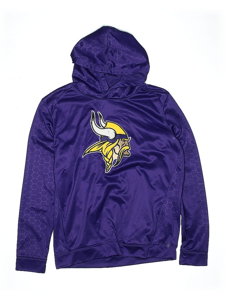 NFL 100% Polyester Purple Pullover Hoodie Size 18 - 20 - photo 1