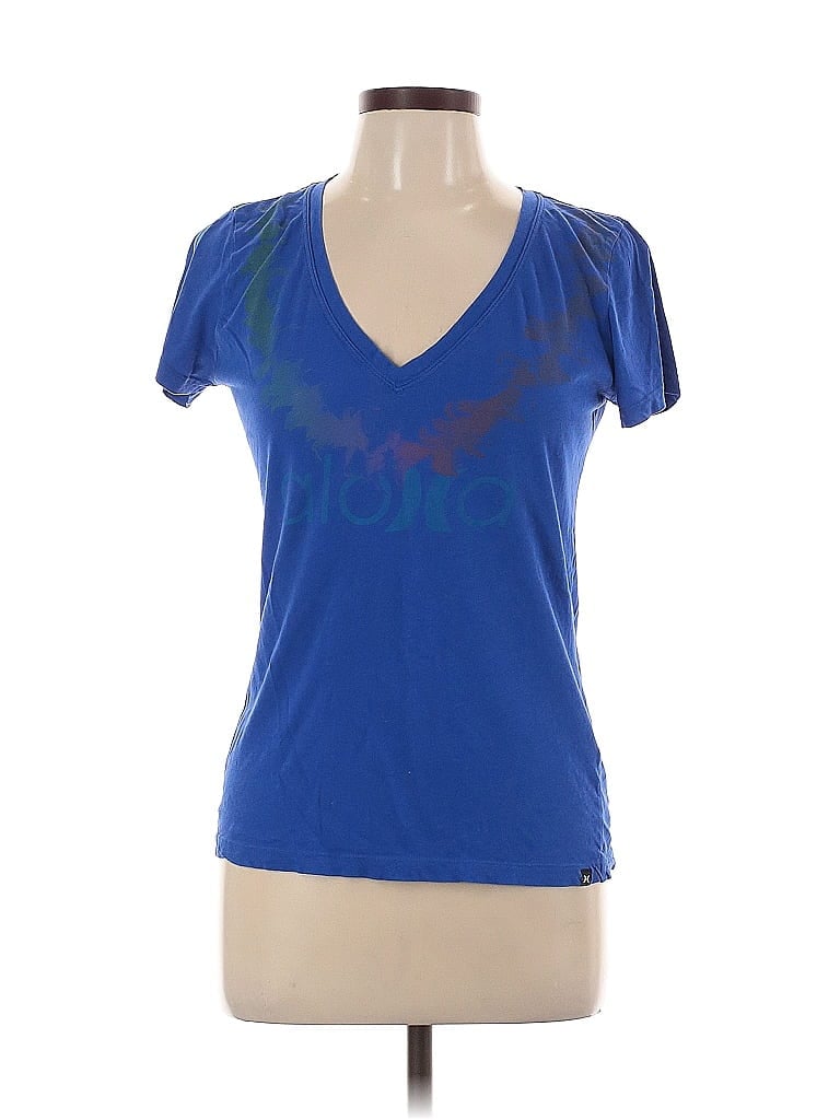 Pre-owned Hurley Short Sleeve T-shirt In Blue