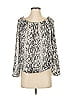 Do & Be 100% Polyester Silver Long Sleeve Blouse Size S - photo 1