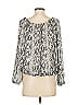 Do & Be 100% Polyester Silver Long Sleeve Blouse Size S - photo 4