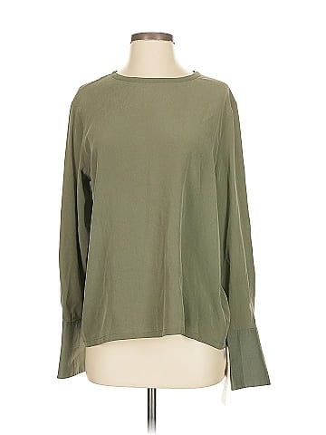 Equipment Long Sleeve Silk Top (view 1)