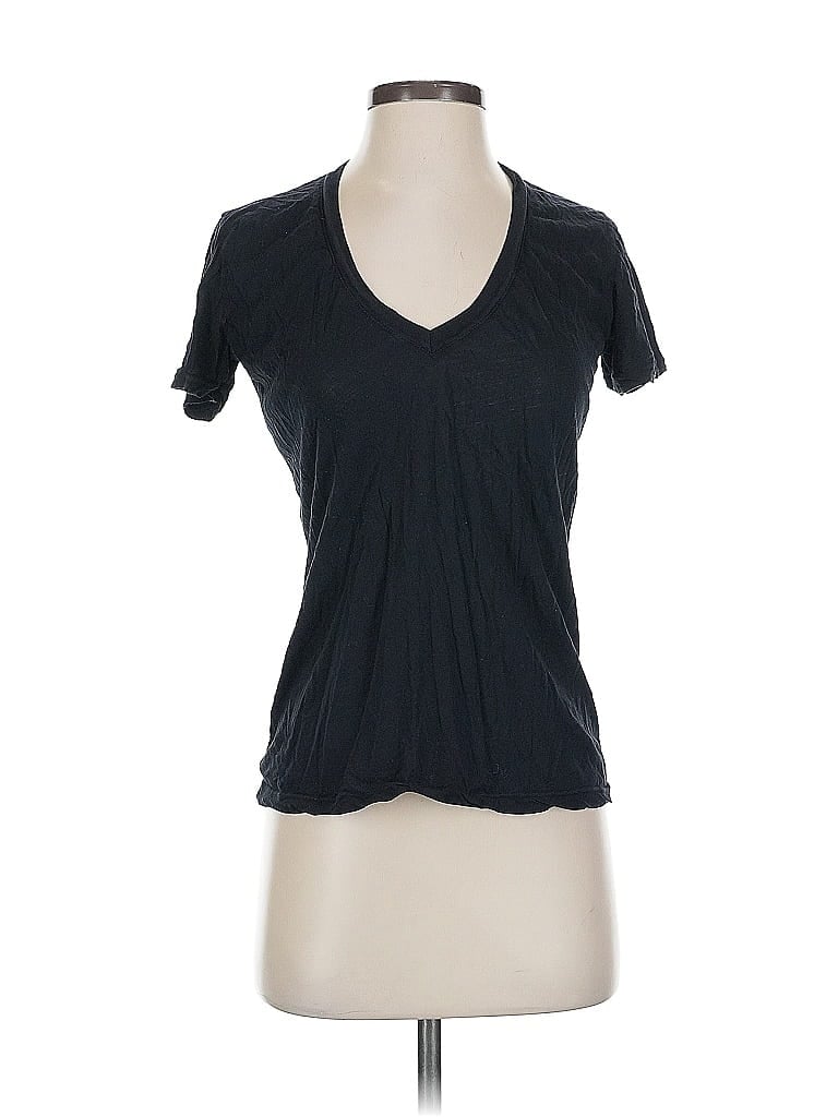 Pre-owned Monrow Short Sleeve T-shirt In Black