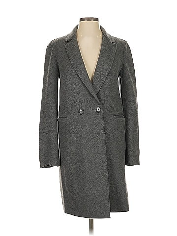 R | Label Wool Coat (view 1)