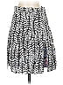 Red Leathere -ette- 100% Polyester Graphic Silver Black Casual Skirt Size S - photo 1
