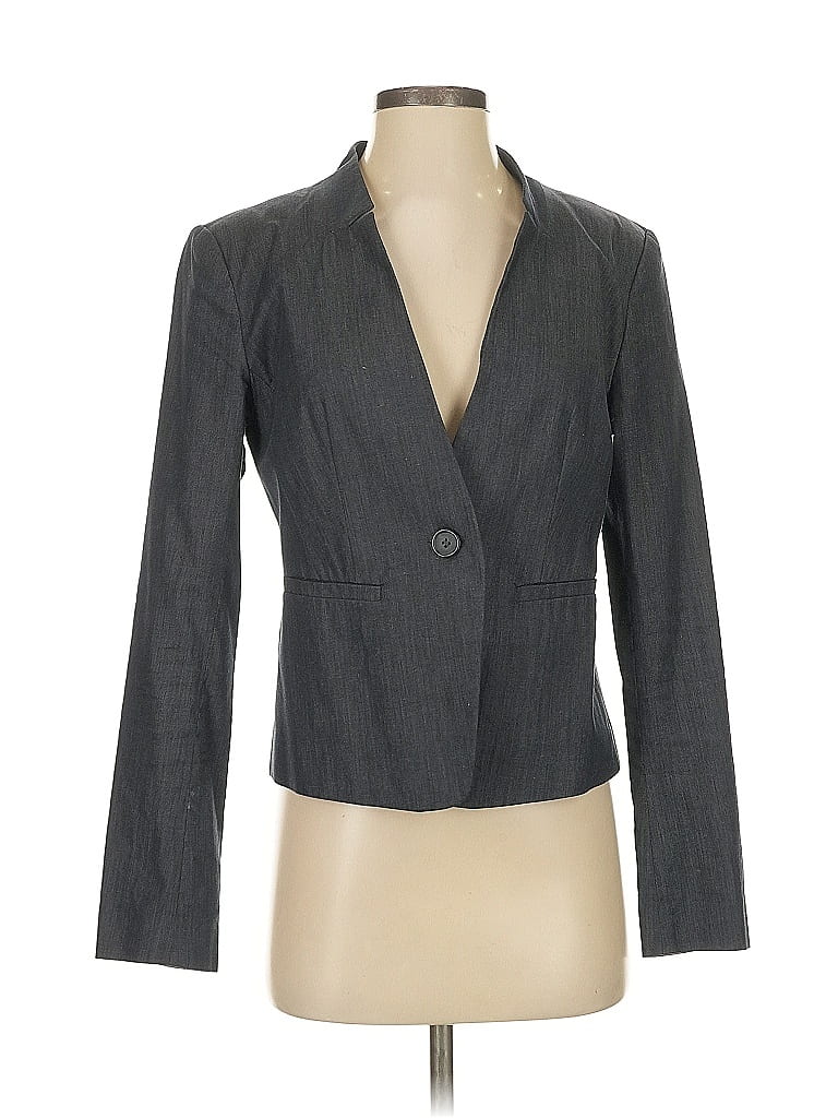 Pre-owned Ann Taylor Loft Outlet Blazer Jacket In Blue