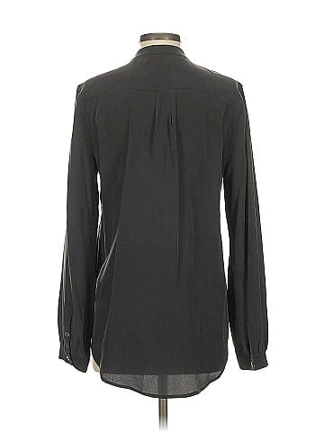 Equipment Long Sleeve Silk Top (view 2)