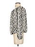 Do & Be 100% Polyester Silver Long Sleeve Blouse Size S - photo 6