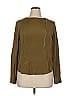 J.Crew Collection 100% Silk Brown Long Sleeve Silk Top Size 14 - photo 1