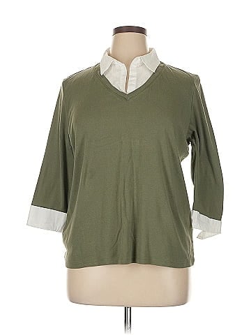 Karen Scott 3/4 Sleeve Top (view 1)