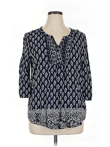 Faded Glory 3/4 Sleeve Blouse (view 1)