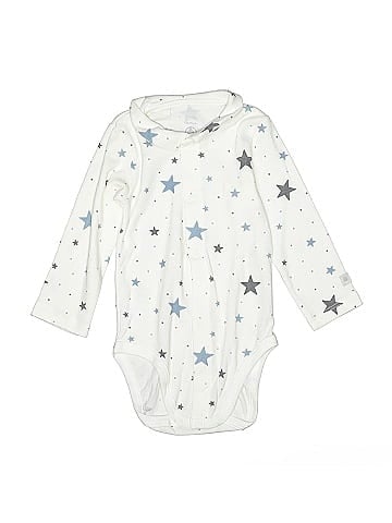 Petit Bateau Long Sleeve Onesie (view 1)