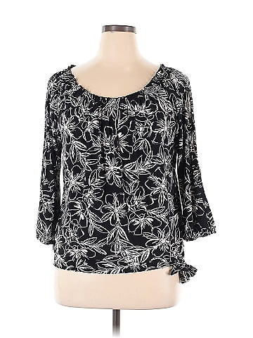 Roz & Ali 3/4 Sleeve Blouse (view 1)