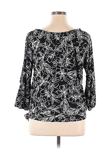 Roz & Ali 3/4 Sleeve Blouse (view 2)