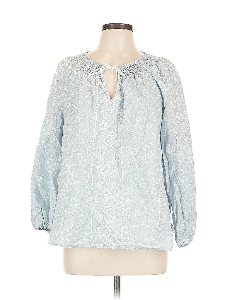 Joie Blue 3/4 Sleeve Blouse Size L - photo 1