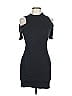 Charlotte Russe Solid Black Cocktail Dress Size L - photo 1