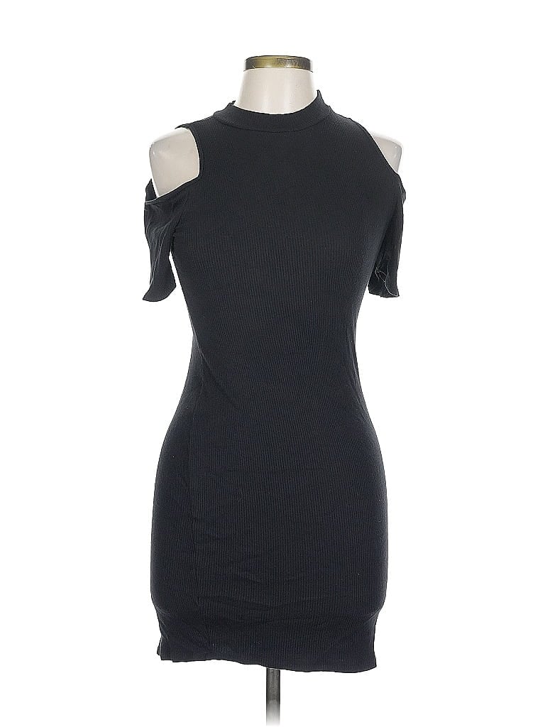 Charlotte Russe Solid Black Cocktail Dress Size L - photo 1