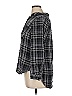 Terra & Sky 100% Viscose Plaid Gray 3/4 Sleeve Button-Down Shirt Size 0X - photo 4