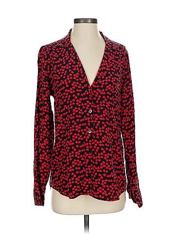 Equipment Long Sleeve Silk Top (view 1)
