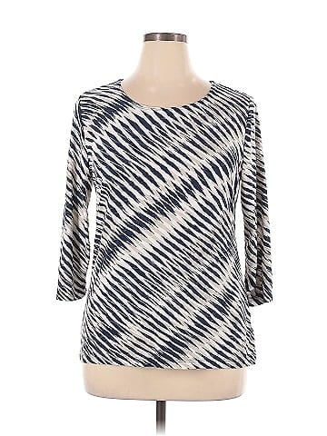 JM Collection 3/4 Sleeve Top (view 1)
