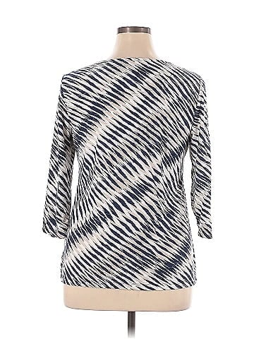 JM Collection 3/4 Sleeve Top (view 2)