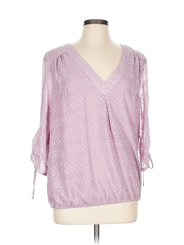 Pre-owned Soho 3/4 Sleeve Blouse In Pink