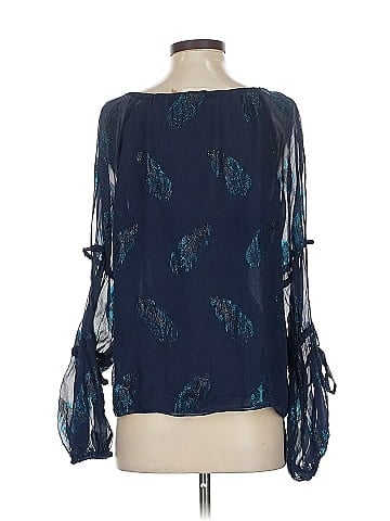 Ramy Brook Long Sleeve Silk Top (view 2)