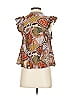 Chufy Brown Short Sleeve Blouse Size XS - photo 2