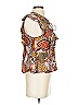 Chufy Brown Short Sleeve Blouse Size XS - photo 4