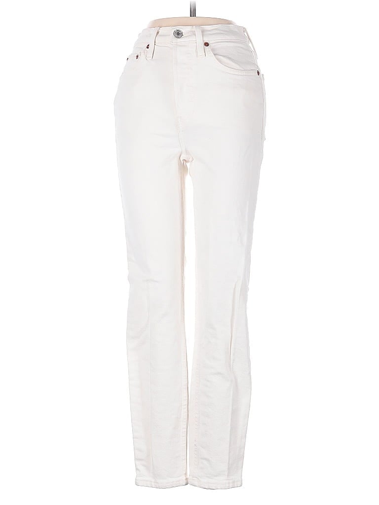 Pre-owned Re/done Jeans In White