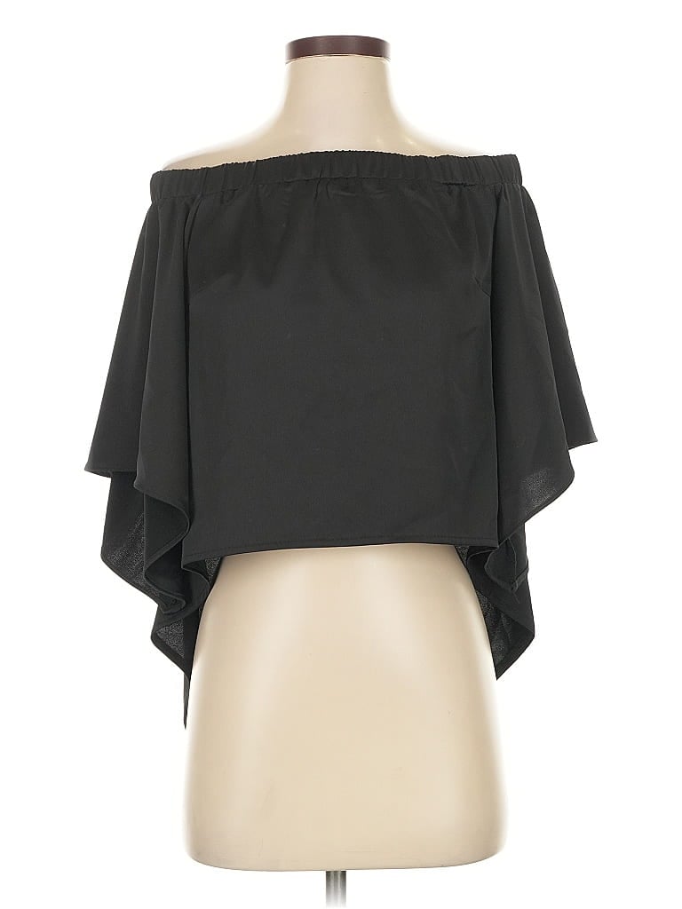 Pre-owned Seek The Label 3/4 Sleeve Blouse In Black