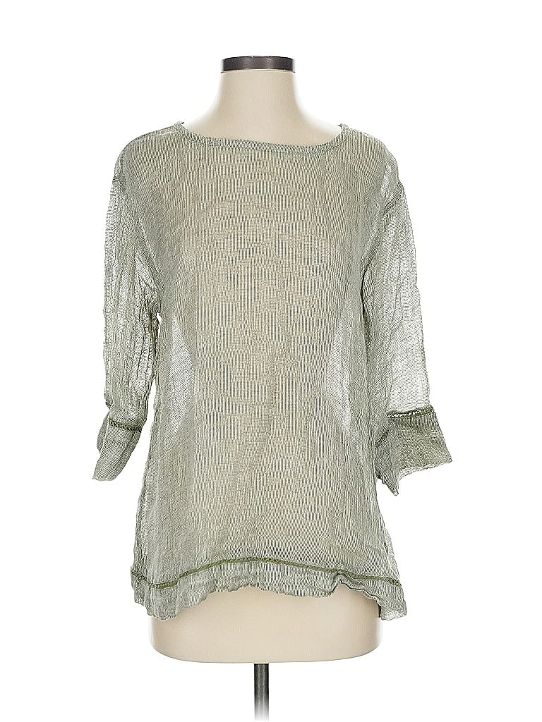 PUREJILL Pre-owned 3/4 Sleeve Blouse In Green