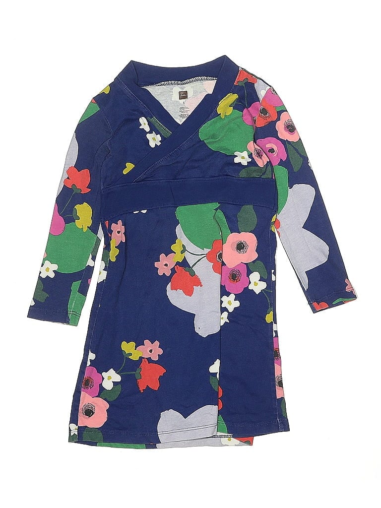 Tea 100% Cotton Blue Dress Size 5 - photo 1