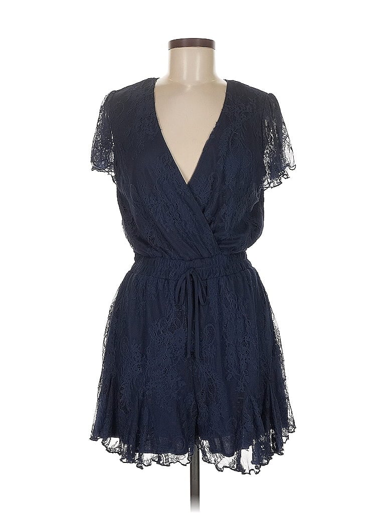 Trixxi 100% Polyester Paisley Blue Romper Size M - photo 1